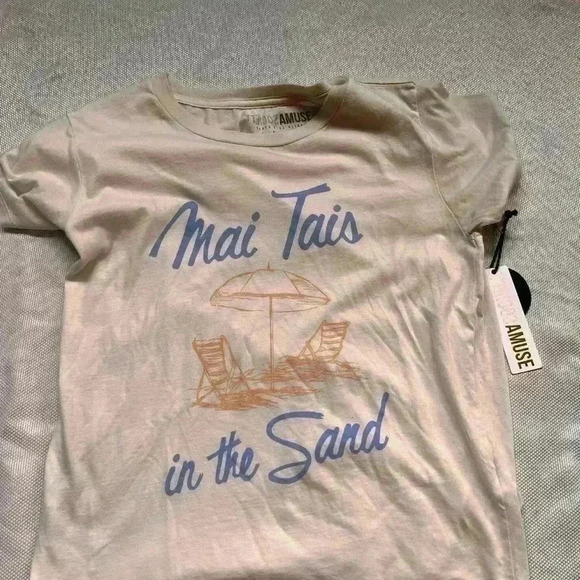 NWT Amuse Society Mai Tai Graphic T - Picture 2 of 2